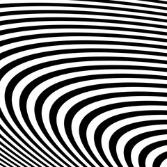 Abstract Black and White Modern Striped Background