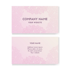 Template business card for Wedding Salon.