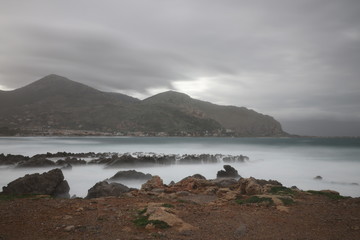 Paesaggio marino invernale