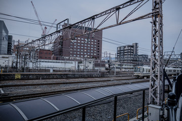 Fototapeta premium Japoński dworzec kolejowy