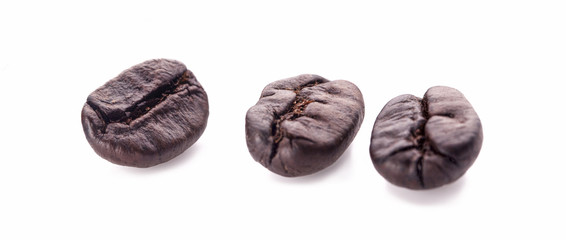 Coffee beans. Isolated on a white background.