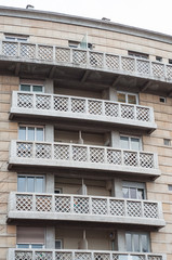 détail immeuble ancien à Mulhouse en Alsace
