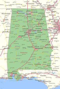 Alabama-US-States-VectorMap-A