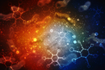 3d illustration showing sperms and egg