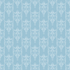 Seamless abstract vintage light blue pattern - 186972951