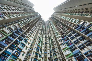 China, Hong Kong, Kowloon apartment buildings