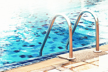 sunshine on swimming pool