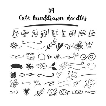 Handdrawn vector doodles.