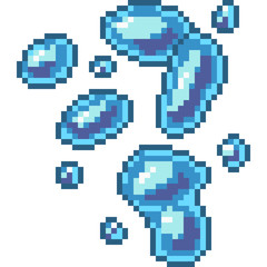 vector pixel art bubble