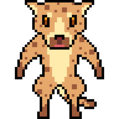 Fototapeta premium vector pixel art dog monster