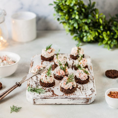 Salmon and Cheese Pate on Rye Bread