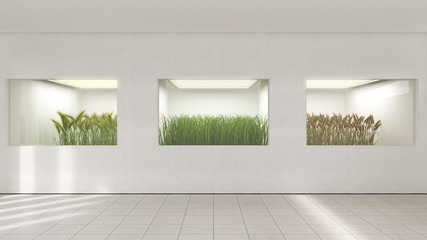 D rendering, Grasses bred in laboratory