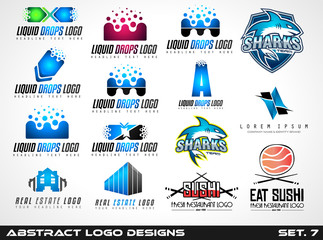 Collection of Creative Logos design for brand identity, company profile or corporate logos