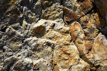 granite crack of rock