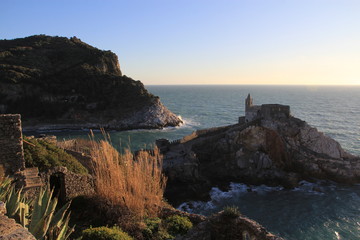 Naklejka premium église San Pietro, Portovenere, Italie