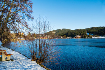 Holzbank am Titisee