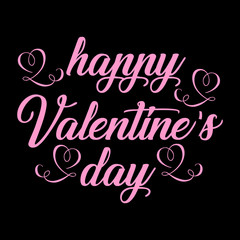 Happy Valentine's Day Card. Set Of Calligraphic Quotes. Typographic Background. Good For Greeting Cards, Print Design. Vector Illustration