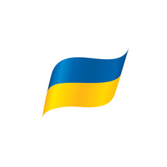 Ukraine flag, vector illustration
