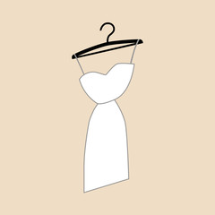 White dress design