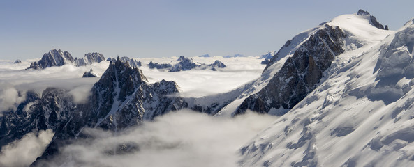France, Chamonix, Mont Blanc Range