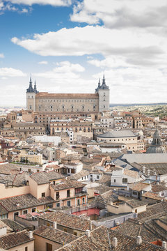Cityscape with Alcazar, Toledo, Spain