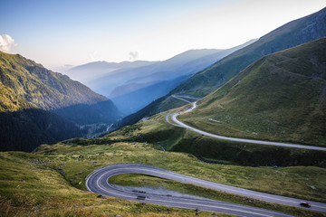 Transfagarasan highway, probably the most beautiful road in the world, Europe, Romania...