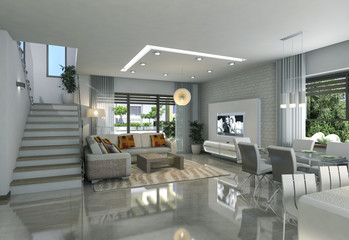 interior design of a private cottage