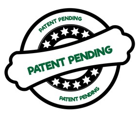 Black and green PATENT PENDING stamp.