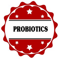 Red label with PROBIOTICS text.