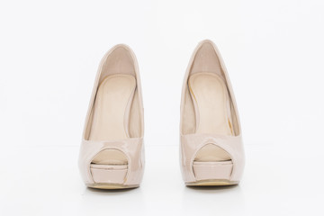 High heels isolated on white background