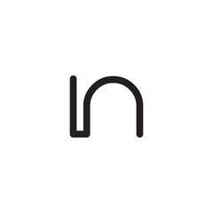 initial letter rounded logo modern