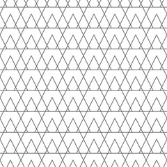 Fototapeta premium Line triangle tiny seamless vector pattern. Geometric repeating background.