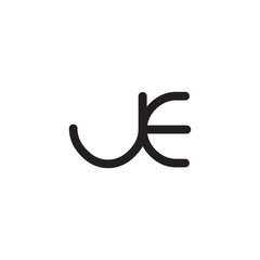 initial letter rounded logo modern