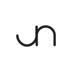 initial letter rounded logo modern