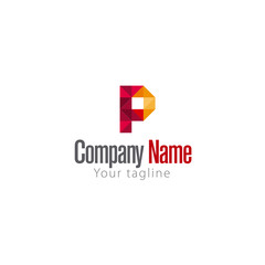 P LETTER LOGO TEMPLATE