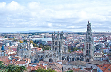 Obraz premium Cathedral from the Castle of Burgos