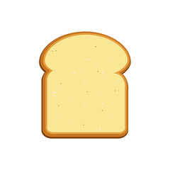 Breakfast concept toast. Slices of toast. Flat design style. Vector illustration