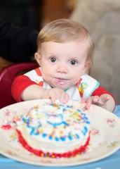 Baby Eats Cake