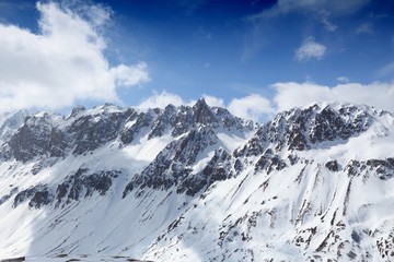 Fototapeta na wymiar French Alps winter
