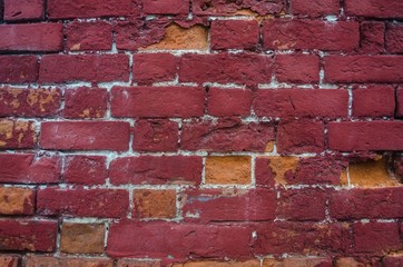 Obraz premium old red brick wall texture background