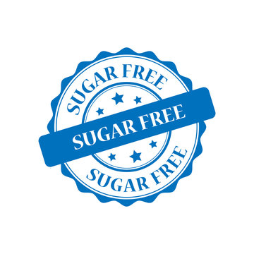 Sugar free blue stamp illustration