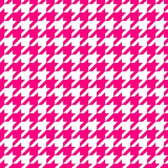 Vibrant pink hounds tooth pattern