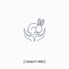 Cruelty free logo. Not tested on animals