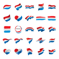 Netherlands flag, vector illustration