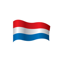 Netherlands flag, vector illustration