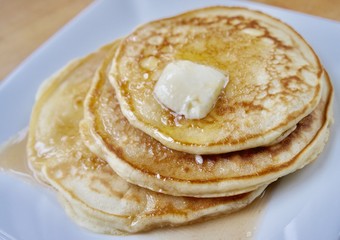 Pancakes stack of three 