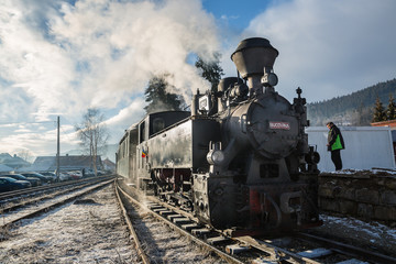 Fototapeta na wymiar Classic Steam Train