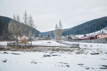 Europe Village in Winter