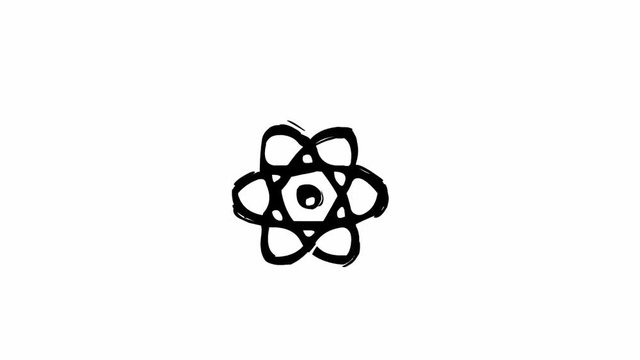 Atom Spinning (seamless loop animation) 