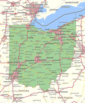 Ohio-US-States-VectorMap-A
